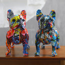 Estátua Decorativa Bulldog Grafite